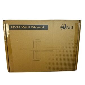 WALI CS201B Floating‎ Wall Shelf AV Mount Black Glass DVD Console Shelf